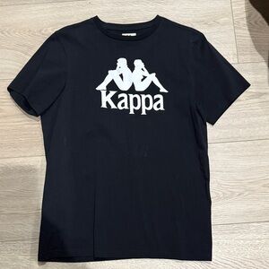 Kappa Black Tee with White Logo